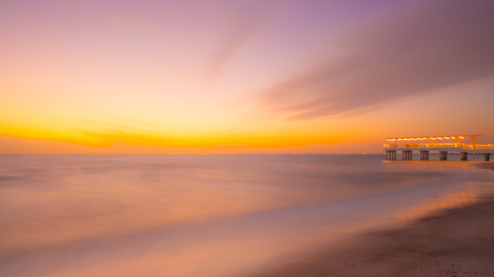 Inage Seaside Park Twilight