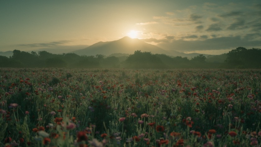 Diamond Tsukuba over the poppy fields of the Kokaigawa (Ibaraki) with preset 25 Gentle Film