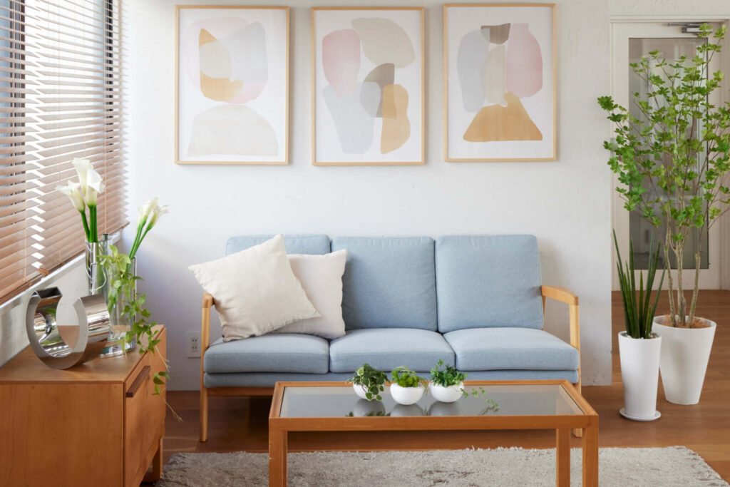 癒しの空間を彩るフェイクグリーンの使用例6 / Fake Greenery Idea 6 for a Healing Space